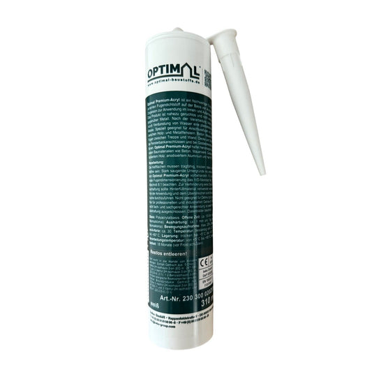 OPTIMAL Premium-Acryl ist eine hochwertige, elastische Dichtmasse mit 20% Dehnung