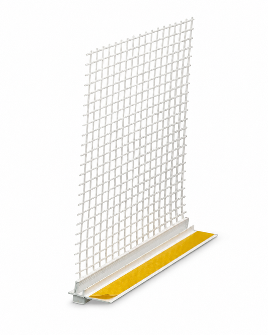 Anputzleiste mit Gewebe 6 mm 2,6 m für Fensteranschlüsse