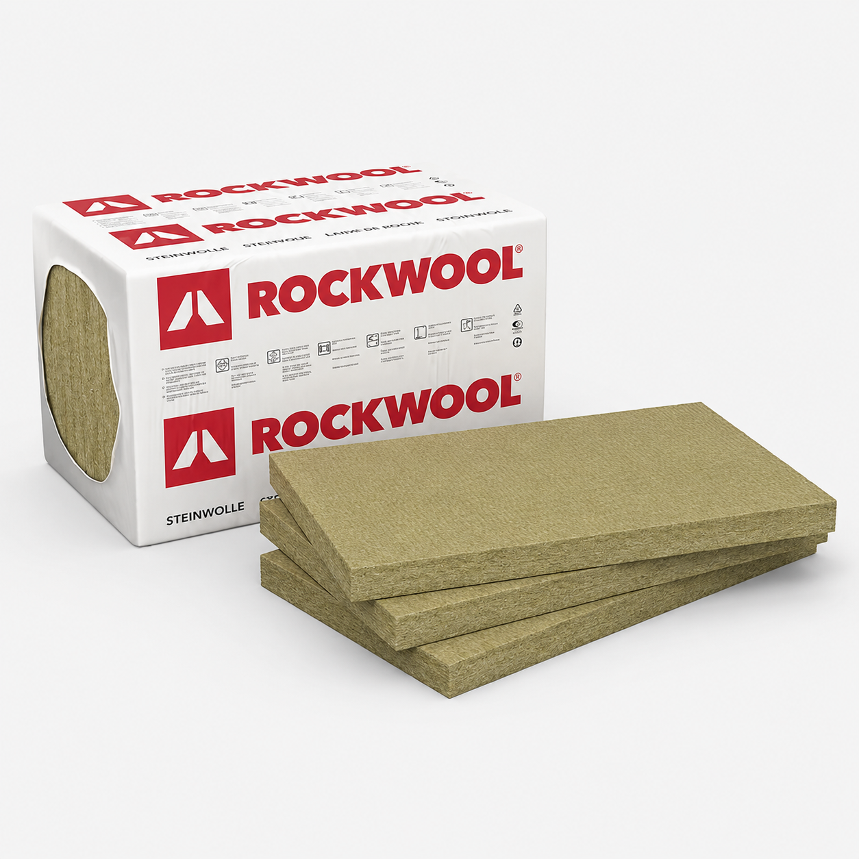 Steinwolle Dämmplatten 60 mm für Trockenbau und Innenwände