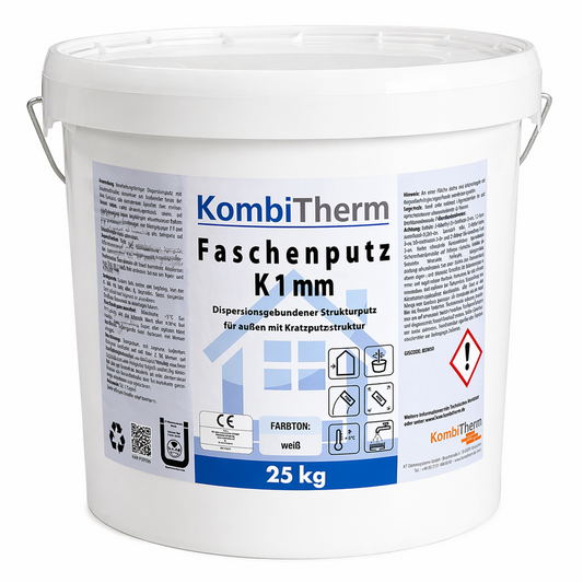 Kunstharz-Oberputz 1 mm für WDVS und dekorative Fassaden