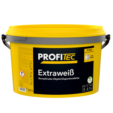 ProfiTec Innenfarbe Extraweiß 12,5 L Wandfarbe