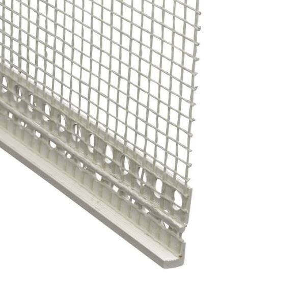 Putzabschlussprofil 2 m mit Gewebe – für 3 mm oder 6 mm Putzstärke

