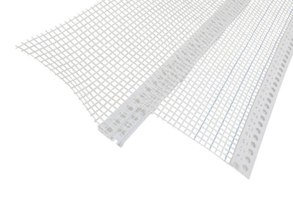 Putzabschlussprofil 2 m mit Gewebe – für 3 mm oder 6 mm Putzstärke

