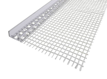 Putzabschlussprofil 2 m mit Gewebe – für 3 mm oder 6 mm Putzstärke

