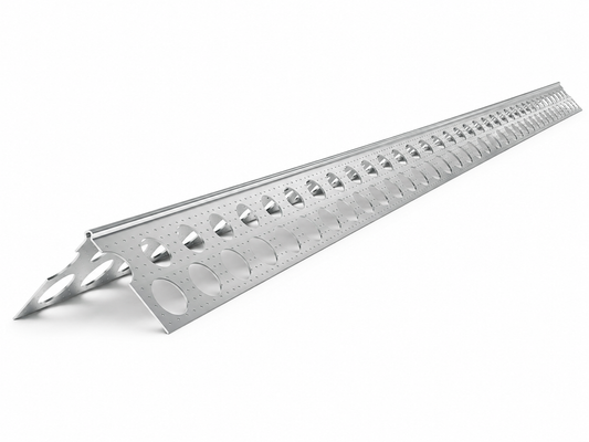 Spachtelprofil Kantenprofil 23,5 × 23,5 mm aus geprägtem Aluminium