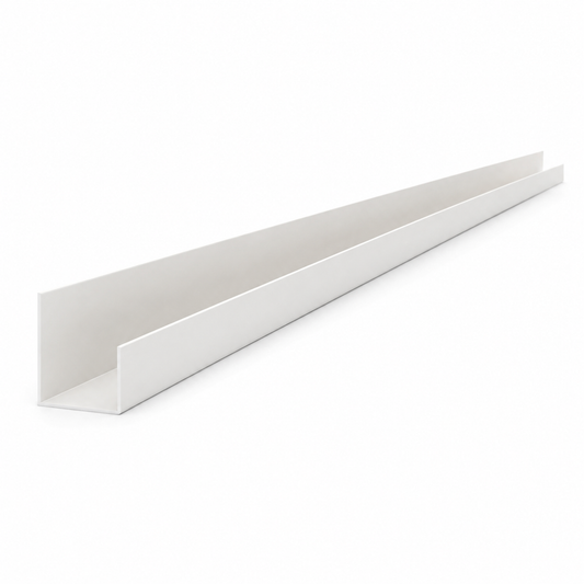 Einfassprofil PVC L-Form für 12,5 mm GKB Weiß